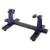 Adjustable PCB Holder with 360 Rotation for Circuit Board Soldering and Repair, Versatile Clamping System, Fireproof Metal Base, Blue + Black(Small) view 1