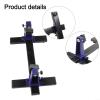 Adjustable PCB Holder with 360 Rotation for Circuit Board Soldering and Repair, Versatile Clamping System, Fireproof Metal Base, Blue + Black(Small) view 4