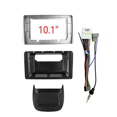 10.1'' Car Dash Radio Stereo Frame Fascia Bezel W/Radio Power Harness Cable for Nissan Sentra 2001-2006 Mount Trim Panel