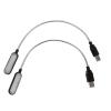 BAZEITFLOW 2pcs Portable USB Laptop Reading Lamp White Light, Compact USB Computer Lamp for Night Use, Portable LED Keyboard Light for Office and Travel, Black view 1