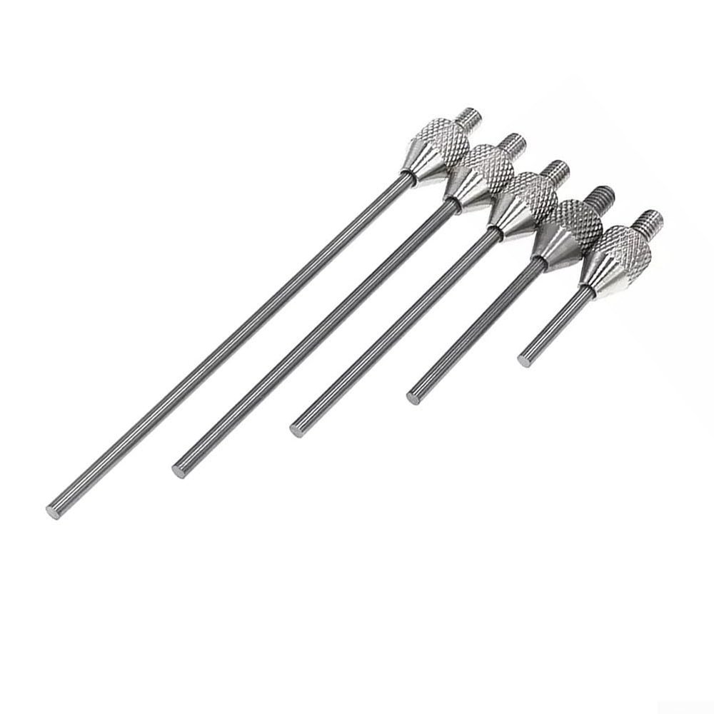 Carbide Needle Point .5mm for Dial Indicator Depth Gauge Probe with M2. Threaded Shank, Flat Tip Pin for Hole and Groove Measurement, Piece Set