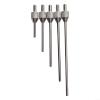 Carbide Needle Point .5mm for Dial Indicator Depth Gauge Probe with M2. Threaded Shank, Flat Tip Pin for Hole and Groove Measurement, Piece Set view 2