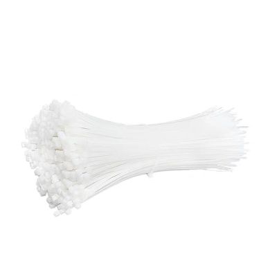 100Pcs Cable Ties Self-Locking Plastic Nylon Wire Zip Tie Clamps Fastening Ring(White,3x150mm 100Pcs)