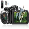 2.7K 48MP 30 FPS Camcorder Video Camera Digital Camera 16X Digital Zoom 3.0'' Flip Screen YouTube Vlogging Camera with Remote Control and 2 Batteries view 1