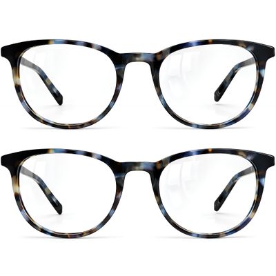 grinderPUNCH Reading Glasses Men Women Fashion Computer Readers Stylish Blue Light Blocking Glasses Gaming Eyeglasses (2 Pack Tortoise Tide Pool, 1.50, x)