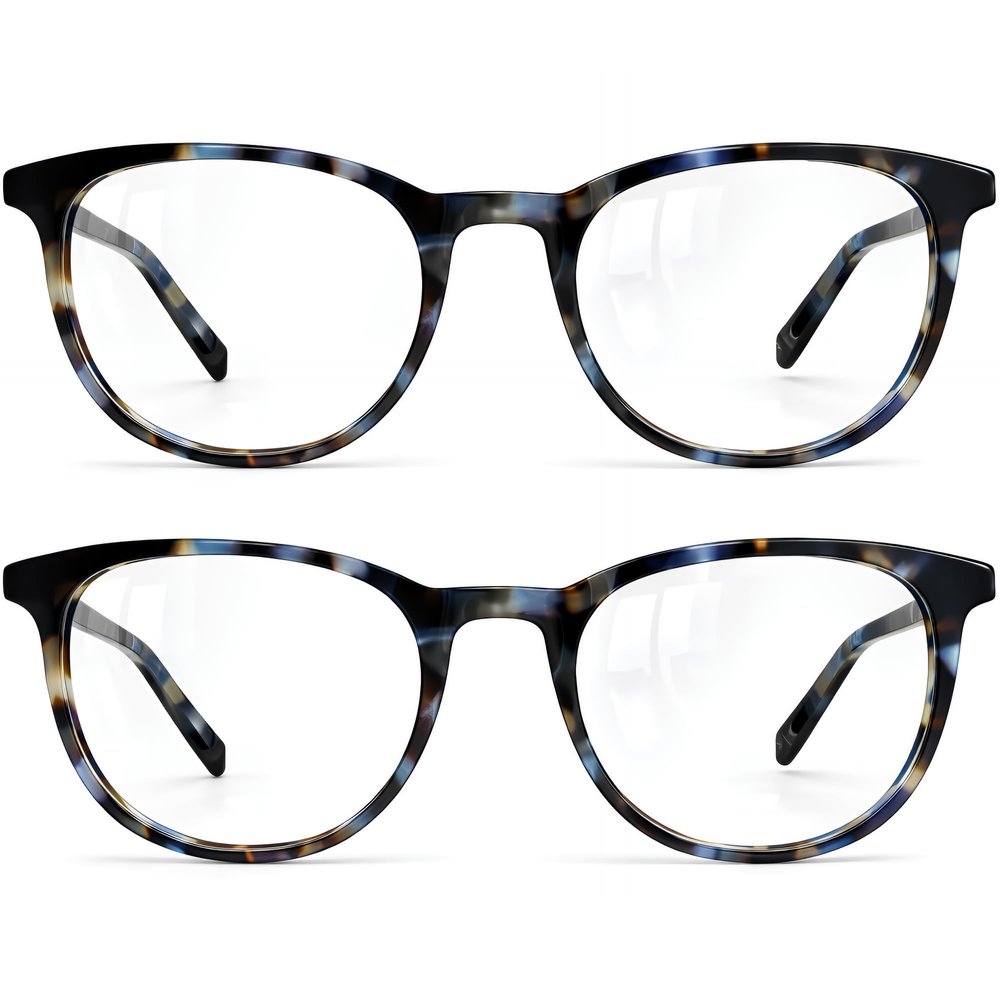 grinderPUNCH Reading Glasses Men Women Fashion Computer Readers Stylish Blue Light Blocking Glasses Gaming Eyeglasses (2 Pack Tortoise Tide Pool, 1.50, x)