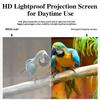4k Metal Lightproof Foldable Portable Movie Screen, HD Anti Light Projector Screen, 16:9, Easy Install with Velcro, Movie Night Supplies for Home Classroom Office Outdoor Use view 2