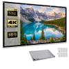 4k Metal Lightproof Foldable Portable Movie Screen, Anti Light Projector Screen - 160 Wide Angle, 16:9, Portable Movie Screen for Home Theater Outdoor Indoor, Daytime Viewing Anti-Light (84In) view 1