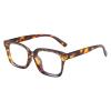 3 Pack Tortoiseshell Reading Glasses, Blue Light Blocking Oversized Square Reading Glasses for Women (Amber,+2.5) view 1
