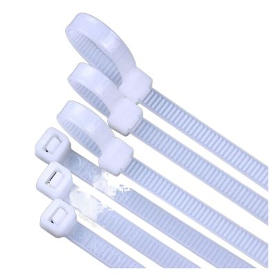 5Pcs 10mm Self-Locking Nylon Tie 400-1200mm Plastic White(10 x 750mm)