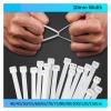 5Pcs 10mm Self-Locking Nylon Tie 400-1200mm Plastic White(10 x 750mm) view 2