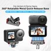 ZLiT Magnetic Quick Release Adapter Mount for DJI Action 6 for Osmo Nano Camera 360 Rotation Bracket Extension Base Stand with 1/4" Interface (1pcs) view 2