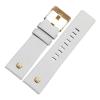 HuanJ Genuine Leather Strap Watchband 22 24 26 27 28 30mm Litchi Grain Compatible With Diesel DZ4316 DZ7395 DZ7305 Watch Band Watch Bracelet(White gold buckle,28mm) view 1