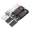 HuanJ Genuine Leather Strap Watchband 22 24 26 27 28 30mm Litchi Grain Compatible With Diesel DZ4316 DZ7395 DZ7305 Watch Band Watch Bracelet(White gold buckle,28mm) view 3