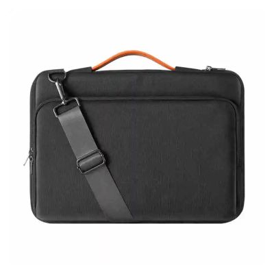 14/15 Inch Business Commuting Anti Fall Water Simple Large Capacity Laptop BagAdjustable Strap & Handleg(Black,14 inch)