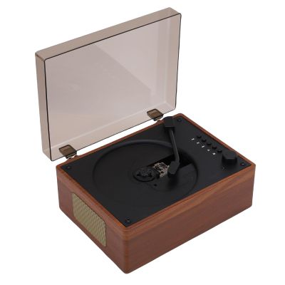 CUIFATI Portable CD Player with Bluetooth, Retro CD Player with Speakers, Rechargeable Vintage for Home Car, Support USB Drive AUX Input with Headphones (Brown)