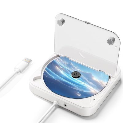 XUMIUZIY Portable CD Player for Car, External CD Player with USB & AUX Port, Remote Control, Universal for Vehicle Laptop TV, for Android 4.4 and Above Navigation