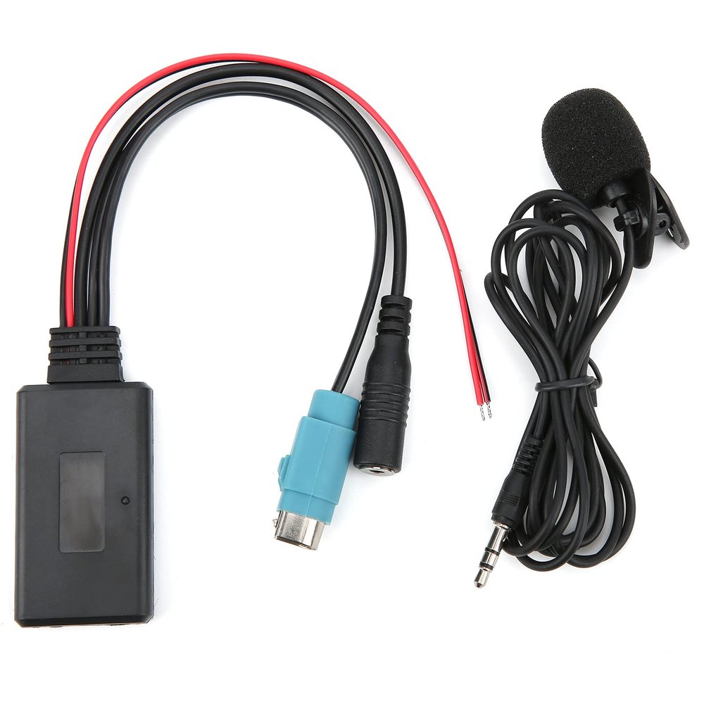 Aumotop 5.0 AUX Cable Adapter with Microphone for KCE236B CDA9852/E CDE9887/R - Highefficiency Music Transmission for Car Audio Enthusiasts