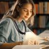 BAZEITFLOW Rechargeable LED Bedside Reading Lamp with Flexible Arm, Eye Protection Wide Light, 3-Color Continuous Dimming, Portable Night Book Light for Nighttime Reading view 3