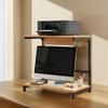 2-Tier Computer Monitor Riser Printer Stand Monitor Stand Monitor Desktop Stand for Printer Desktop Computer Laptops and Monitor view 3