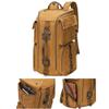 mmaiqi Pockets Canvas Backpack - Large-Capacity Waterproof Travel & Laptop Bag(Ash) view 1