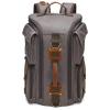 mmaiqi Pockets Canvas Backpack - Large-Capacity Waterproof Travel & Laptop Bag(Ash) view 2
