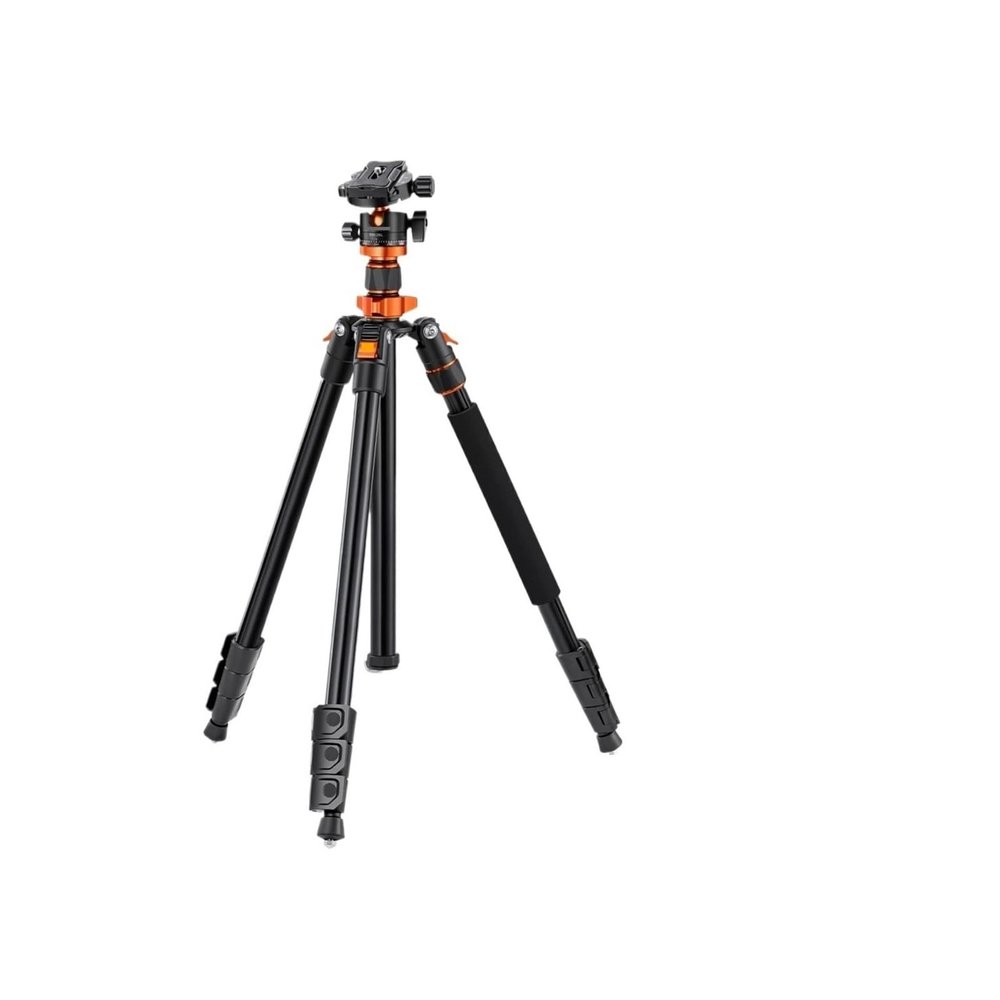 Tripod Stand, 2m Overhead Aluminum DSLR Tripod Compact Portable Vlog Monopod 22lbs/10kg Load K234A7+BH-28L Camera Tripods