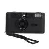 Black Retro 35mm Film Camera with Built-in Flash, Reusable ABS view 1