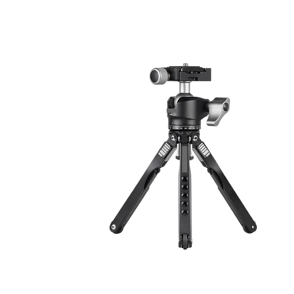 Tripod Stand, MT-03+LH-25 Multi-Function Desktop Tripod Mobile Live Streaming Stand Suitable for Video Recording, Street Photography
