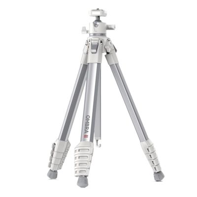 Tripod Stand, Ombra II Travel Tripod with Uka Quick-Release 10KG Load Included Phone Clamp for Camera Smartphone Livestreaming Vlog(Brown)