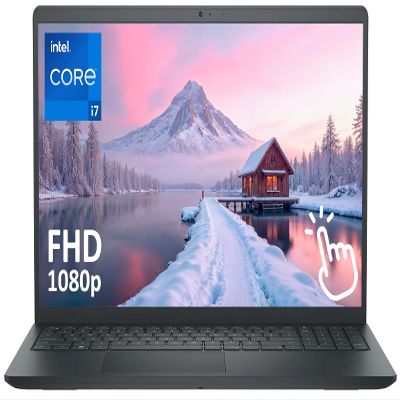 Dell Touchscreen 15.6" Business Laptop Computer, 16GB RAM 1.5TB Storage (1TB SSD+512GB Docking Station Set), Intel Core i7-1355U Processor, FHD Display, Windows 11, SageNova Earphones, Black