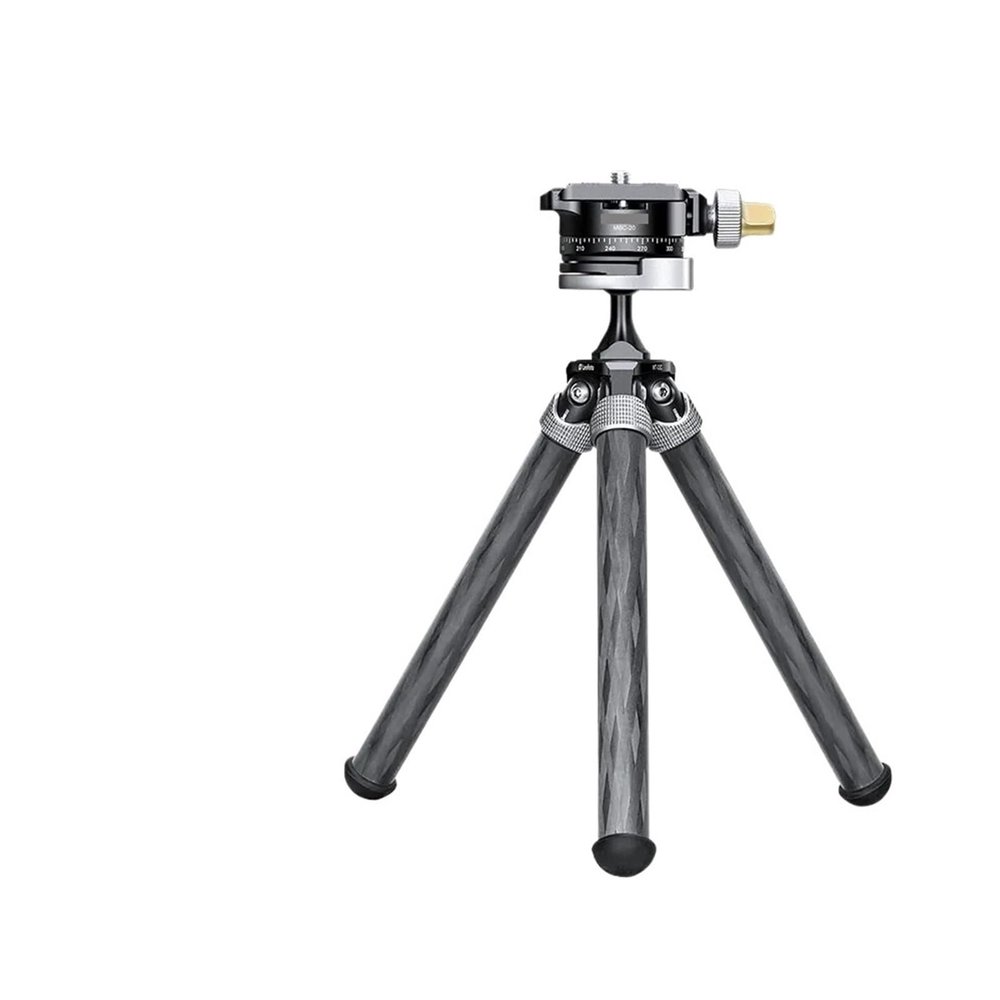 Tripod Stand, Tripod Suitable for Mirrorless CamerasCompatible for GoPro Action Carbon Fiber(Blank)