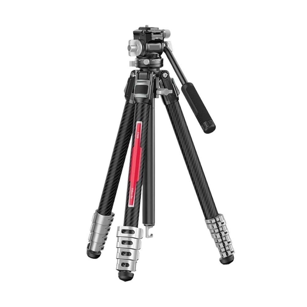Tripod Stand, TT09 VideoGo Carbon Fiber Travel Tripod with 360 Panoramic Integrated Leveling Bowl Arca/Claw/F38 Quick Release for DSLR(Arca-Swiss System)
