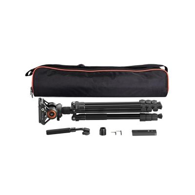 Tripod Stand, KX3939 Plus DSLR Camera Tripod with Fluid Head Quick Release Plate Compatible for Manfrotto Monopod(KX3939 Plus)