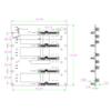JMT NAS Chassis Adapter SATA 2.5/3.5 inch Hard Drive Backplane 6G High Speed Storage Server Backplane with SATA7P Interface (NAS-S 5Bay) view 2