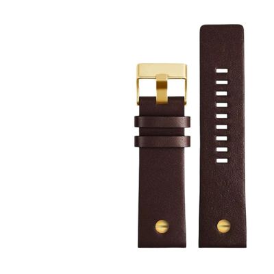 HuanJ Cowhide Watchband Compatible With Diesel DZ4323 DZ1657 DZ4318 DZ7312 DZ7257 Men Watch Strap Bracelet 24MM 26MM 28MM 30MM(Purple Green,32mm)