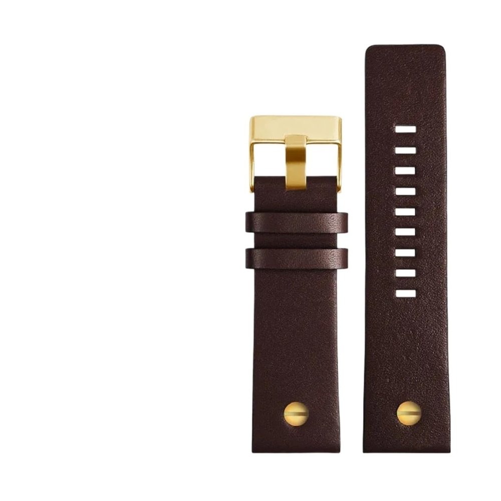 HuanJ Cowhide Watchband Compatible With Diesel DZ4323 DZ1657 DZ4318 DZ7312 DZ7257 Men Watch Strap Bracelet 24MM 26MM 28MM 30MM(Purple Green,32mm)