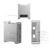 Bslemon Mac mini M4 / M4 Pro Dock, Vertical Stand with M.2 NVMe/SATA SSD Enclosure, 4K@60Hz HDMI, 10Gbps USB-C/A, SD/TF, 3.5mm Audio, 100W PD, Aluminum Docking Station view 4