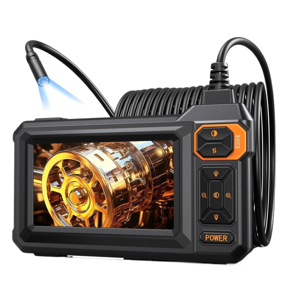 4.3 Inch Industrial Endoscope Camera HD1920P 16.5TF Single Lens Pipe Inspection Borescope for Car Sewer Inspection Camera Tool