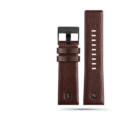 HuanJ Cowhide Watchband Compatible With Diesel DZ4323 DZ1657 DZ4318 DZ7312 DZ7257 Men Watch Strap Bracelet 24MM 26MM 28MM 30MM(GREEN BLUE,26mm)