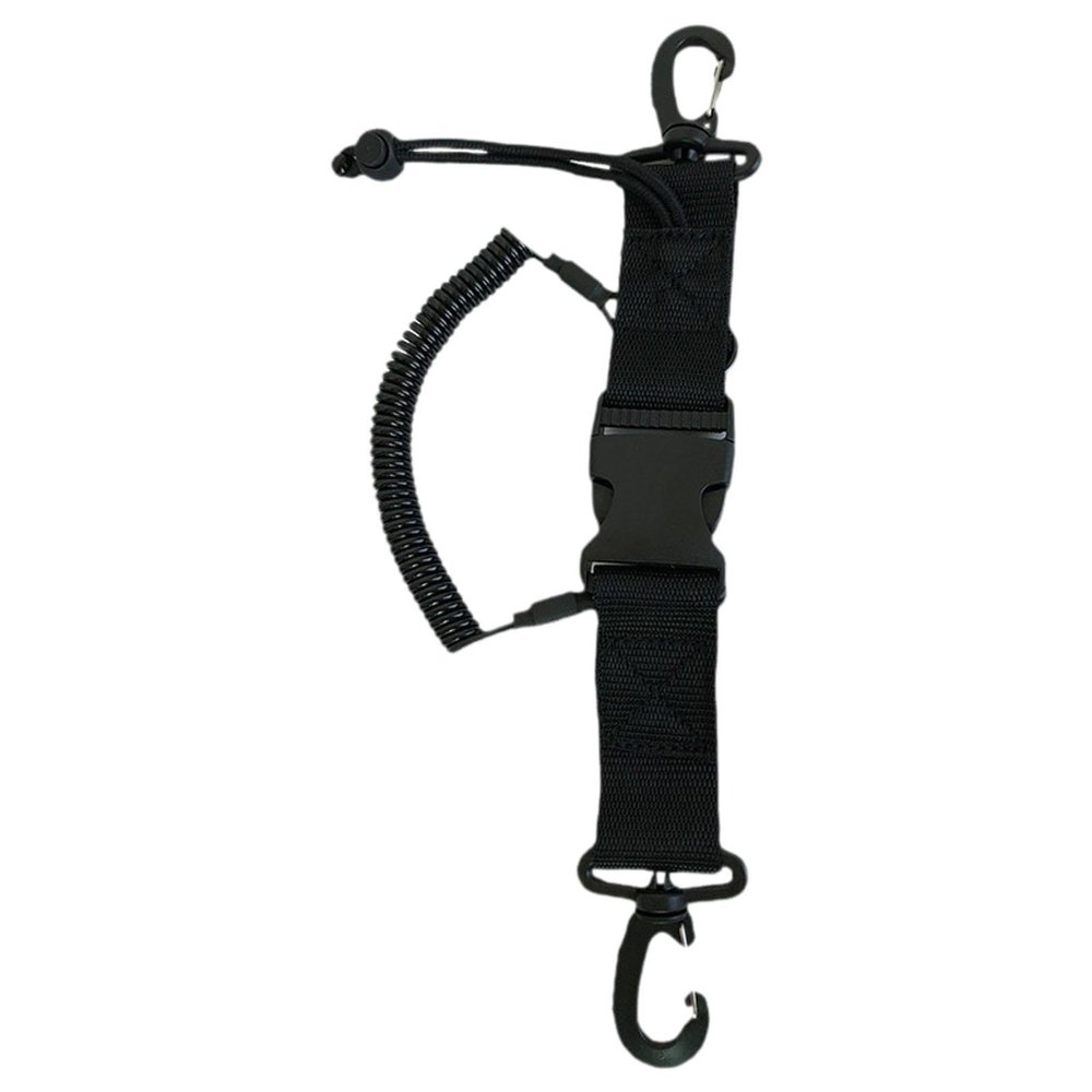 Scuba Diving Lanyard with Quick Release Buckle, 1.5m Extendable Coiled Strap for Underwater Camera & Torch