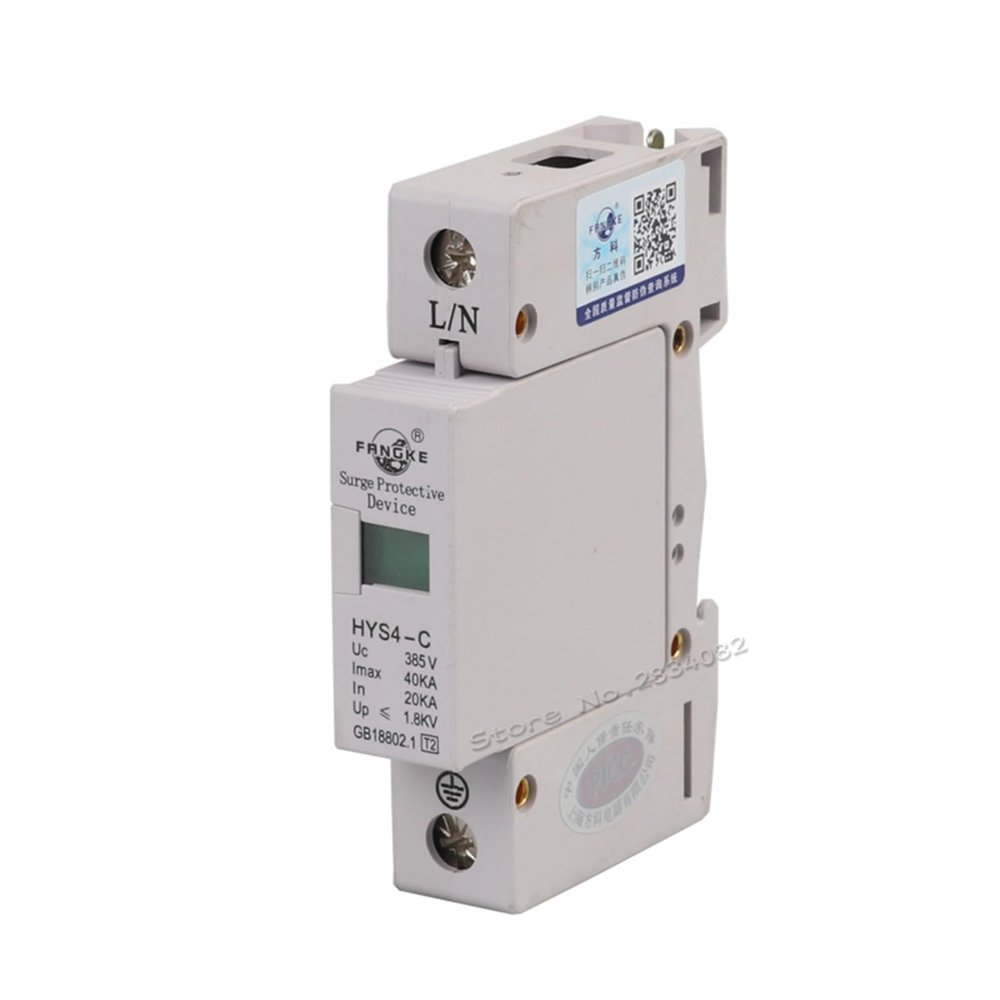385V 20KA~40KA 1 P 1 Pole SPD House Surge Protector Protective Low-Voltage Arrester Device HYS4-C/1 50hz/60hz din Rail