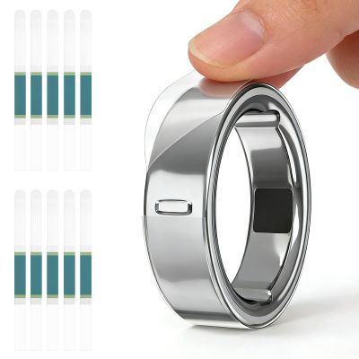 sylacor Ultra-Thin Clear Cover for Oura Ring Gen 4/4 Ceramic/Gen 3, Invisible Anti-Scratch Protective Film, Slim Smart Ring Protector Skin Accessories for Men Women (10Pack, Size 6/7/8)