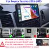 10.1 inch Car Radio Stereo Upgrade for Toyota Tacoma 2005-2015 with Wireless CarPlay/Android Auto/Touch Screen/SWC/GPS Navigation/BT/WiFi FM Backup Camera Physical Button Volume Knob view 2