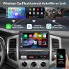 10.1 inch Car Radio Stereo Upgrade for Toyota Tacoma 2005-2015 with Wireless CarPlay/Android Auto/Touch Screen/SWC/GPS Navigation/BT/WiFi FM Backup Camera Physical Button Volume Knob view 4