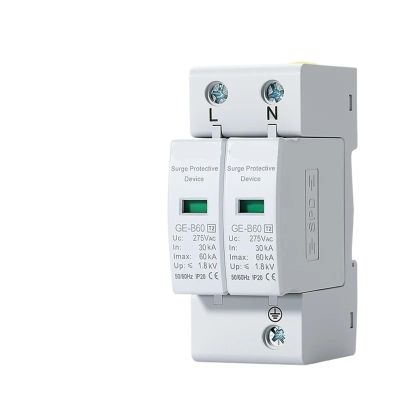 GZCBDSM AC 2P SPD 20KA-40KA 30KA-60KA 275V 385V House Surge Protector Protection Protective Low-Voltage Arrester Device