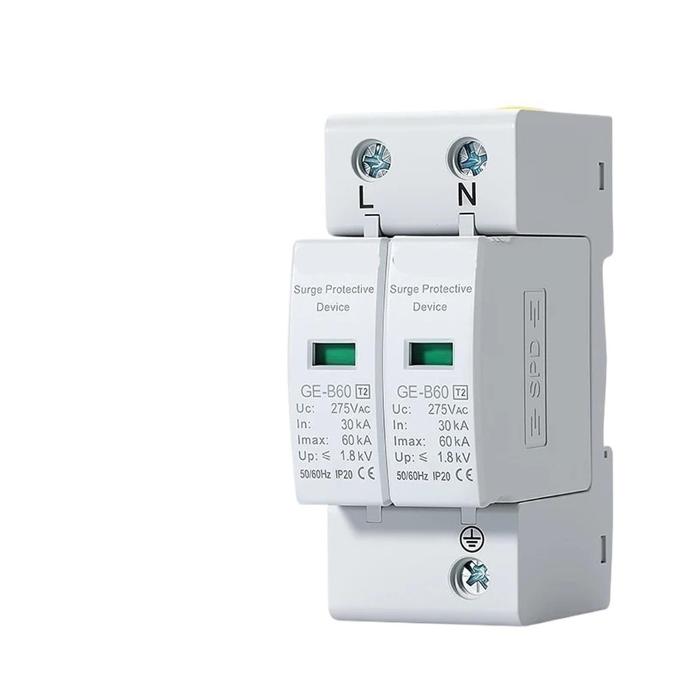 GZCBDSM AC 2P SPD 20KA-40KA 30KA-60KA 275V 385V House Surge Protector Protection Protective Low-Voltage Arrester Device