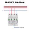 1pc AC 4P 275V 385V 420V 20KA 40KA 60KA House Surge Protector Protection Protective Low-Voltage Arrester(385V,20-40KA) view 4