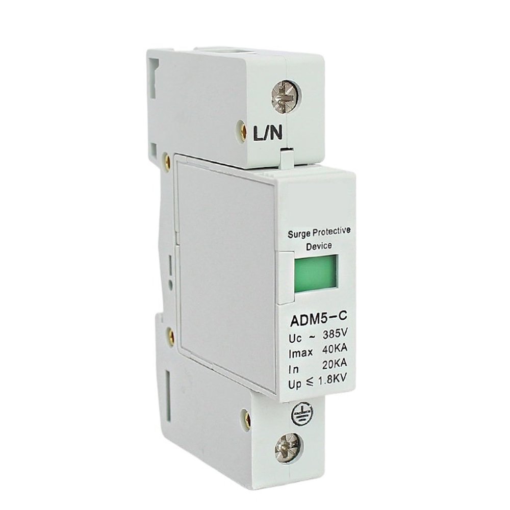 1P 40KA 110V 220V 380V AC Din Rail SPD Anti-Lightning Voltage Surge Protector Device