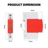 1pc AC SPD 1P 275V 385V 420V 20KA 40KA 60KA Surge Protector Protection Protective Low-Voltage Arrester Device(385V,20-40KA) view 4